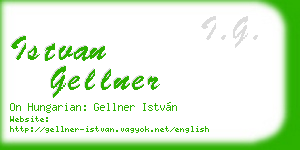 istvan gellner business card